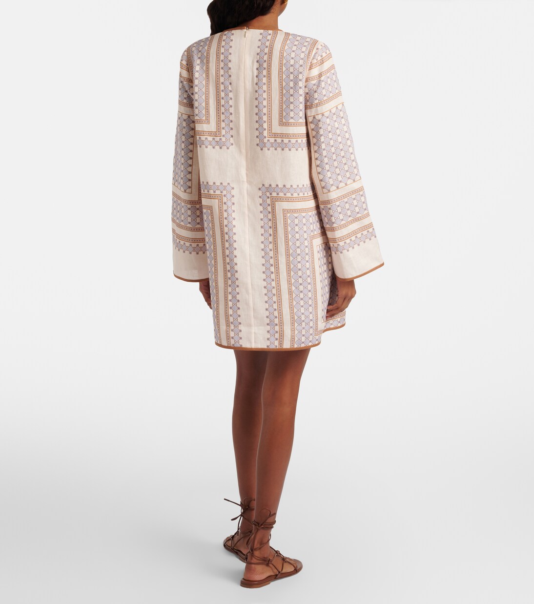 Printed linen minidress | Zimmermann