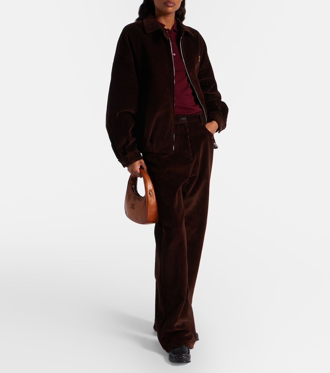 Wander leather shoulder bag | Miu Miu