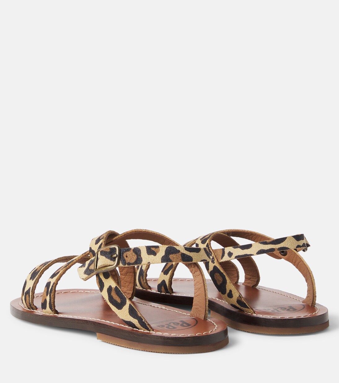 Leopard-print leather sandals | PèPè