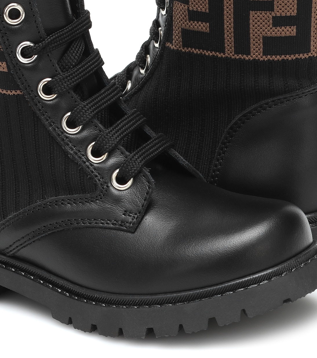 Stiefel aus Leder | Fendi Kids