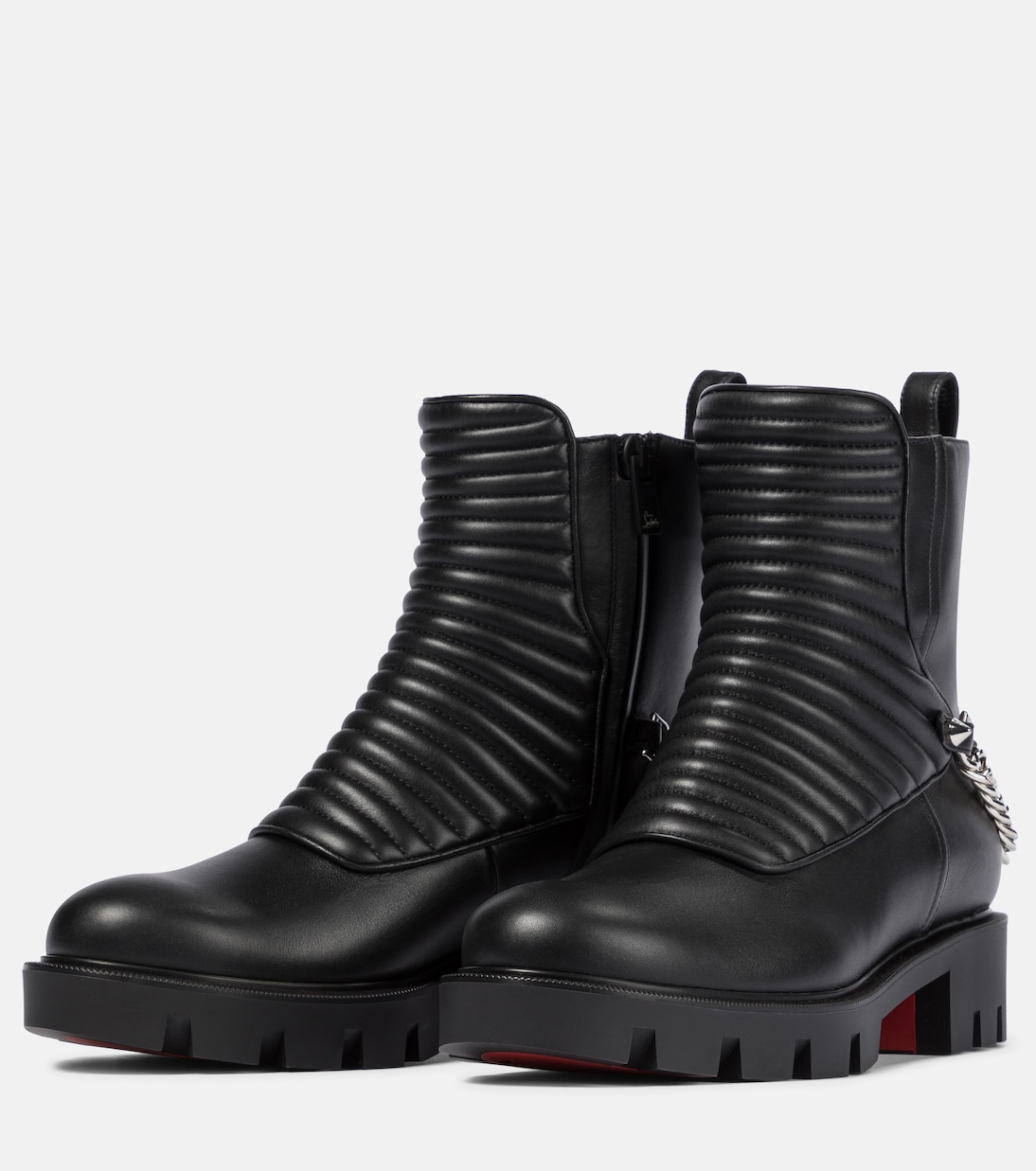 Botas de combate Maddic Max de piel | Christian Louboutin