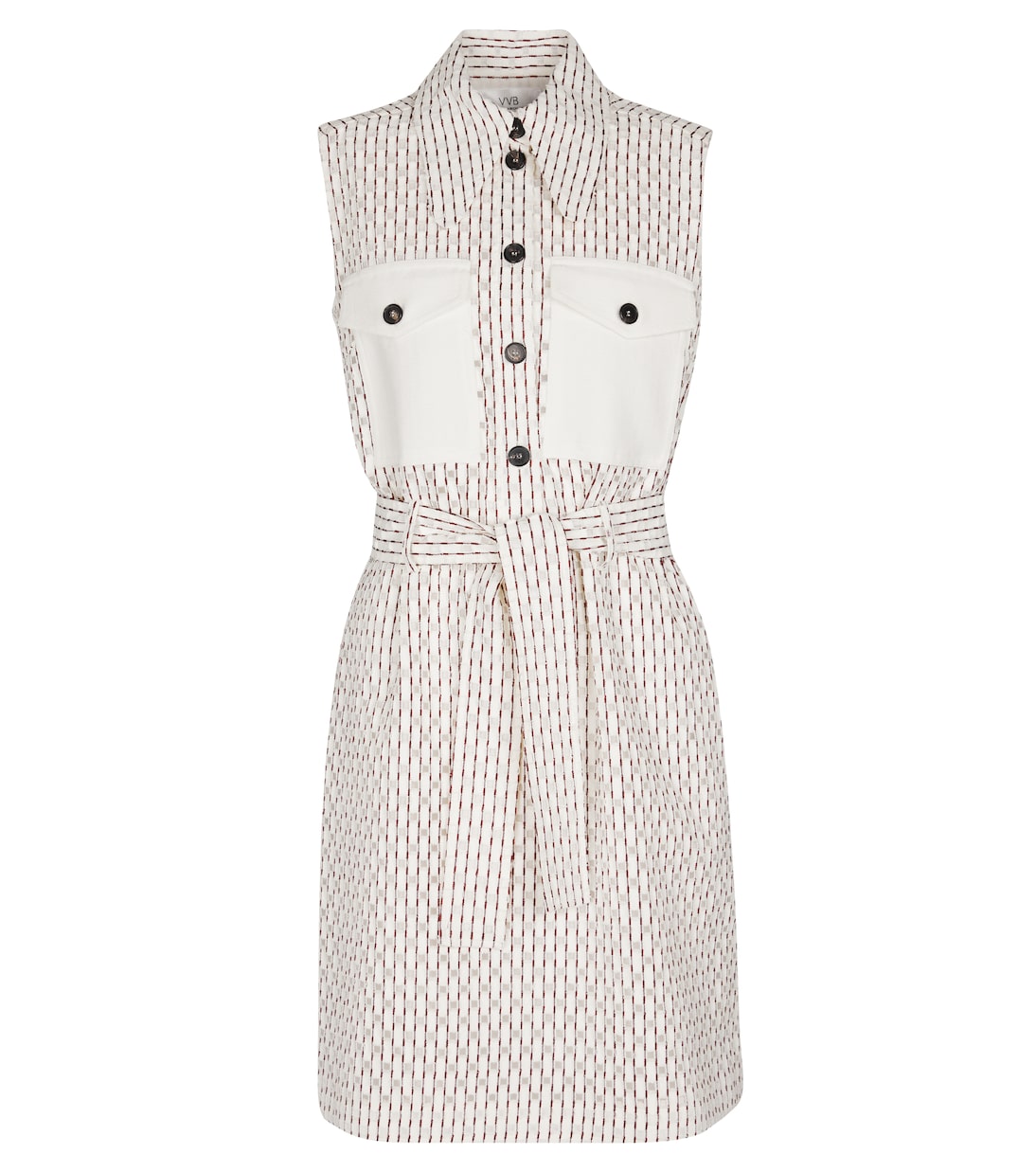 Miniabito in misto cotone a quadri | Victoria Victoria Beckham