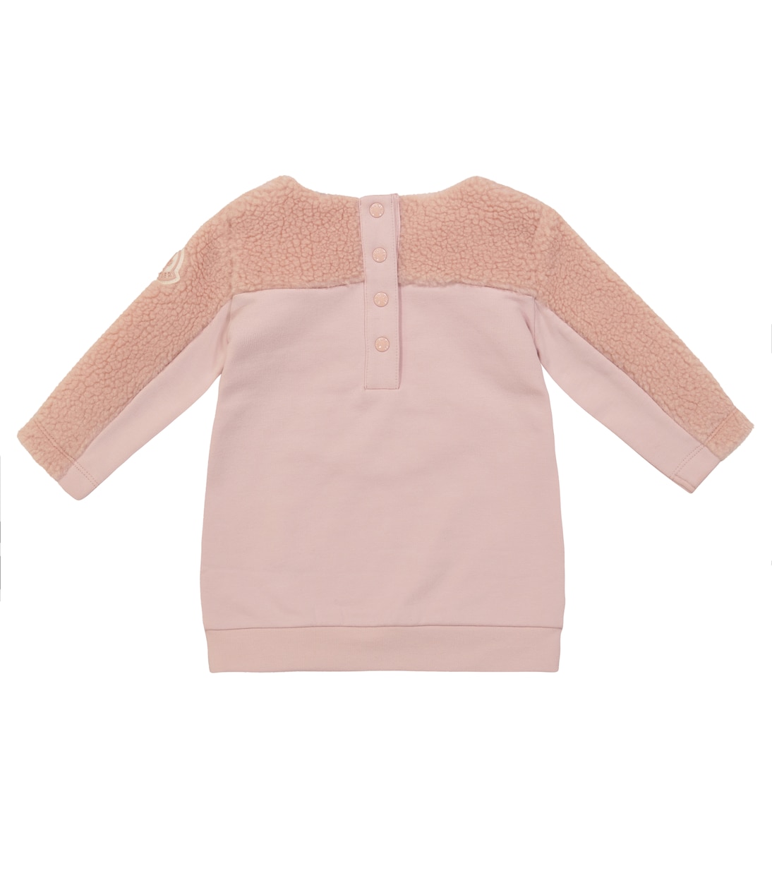 Baby - Abito felpa in cotone e pile con logo | Moncler Enfant