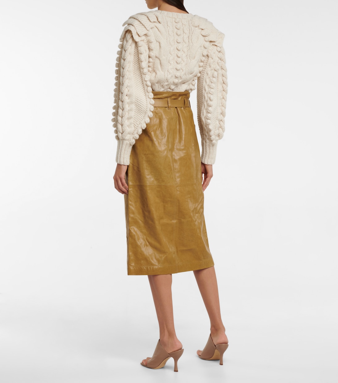 Falda midi Sonia de piel | Ulla Johnson