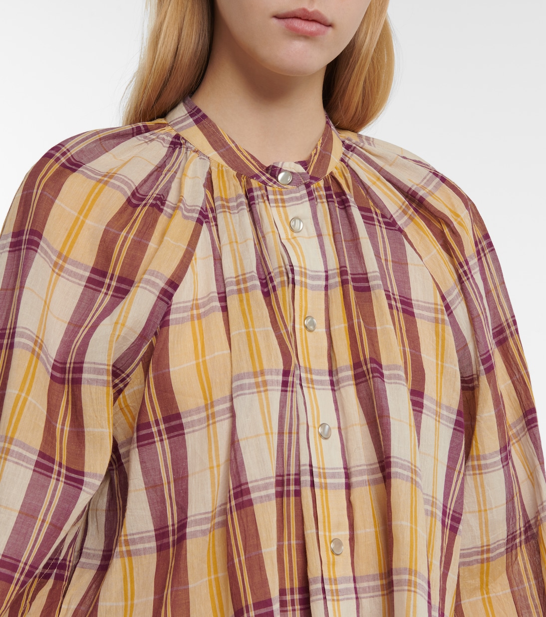 Blandine checked cotton top | Marant Etoile