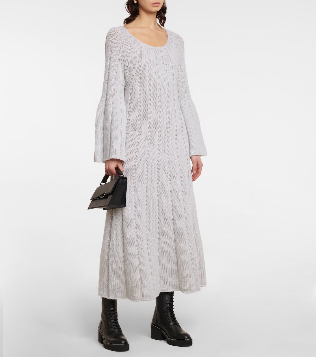 Wool and cashmere midi dress | Khaite