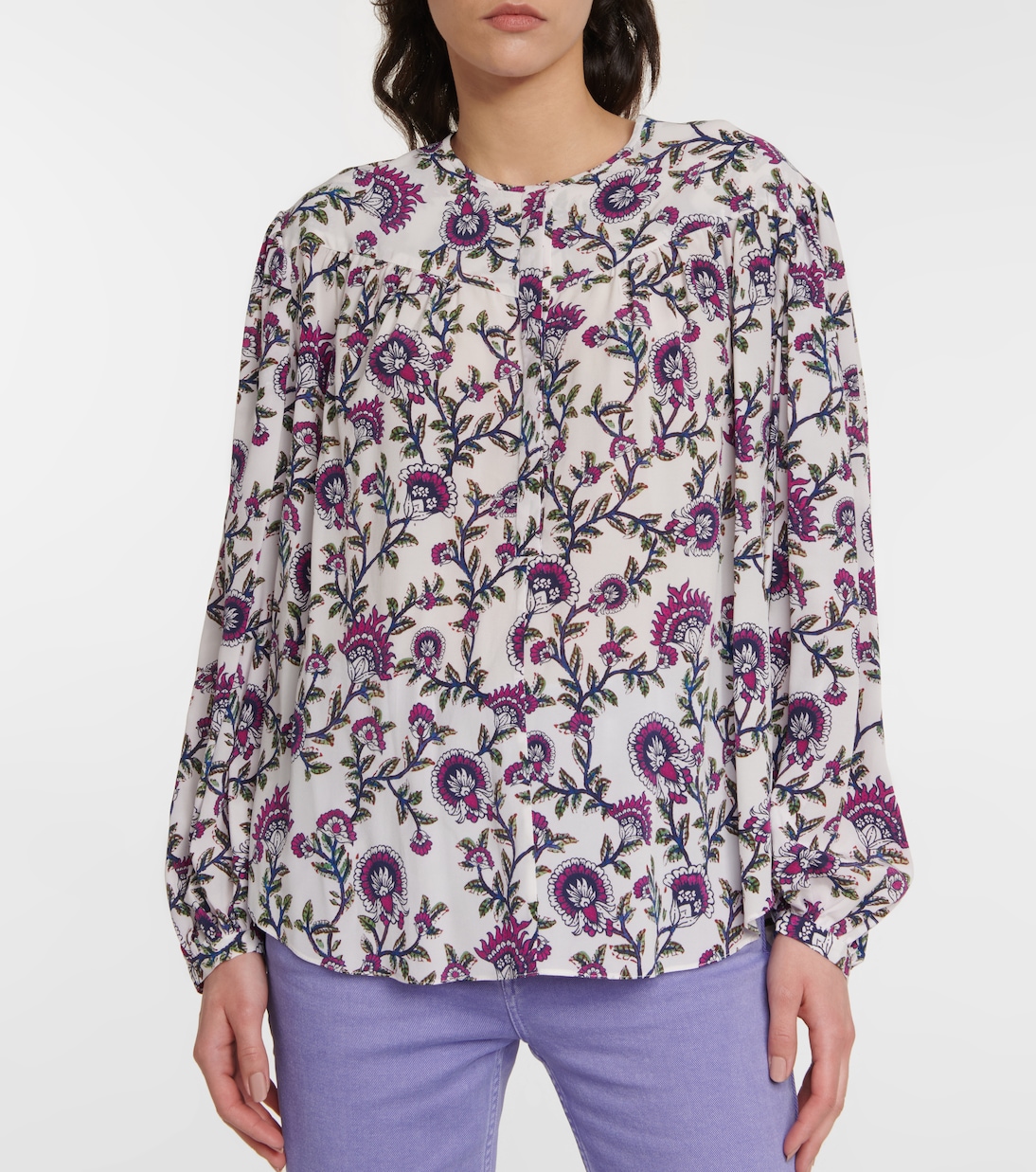 Blusa Brunille en mezcla de seda | Isabel Marant