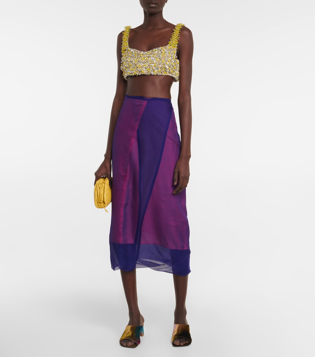 Sandali in velluto | Dries Van Noten