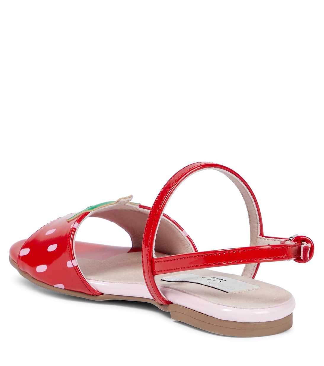 Strawberry faux leather sandals | Stella McCartney Kids