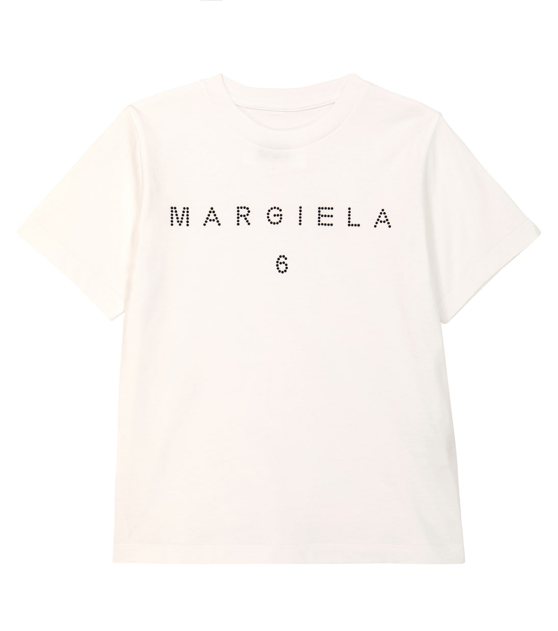 T-shirt in jersey di cotone con logo | MM6 Maison Margiela Kids