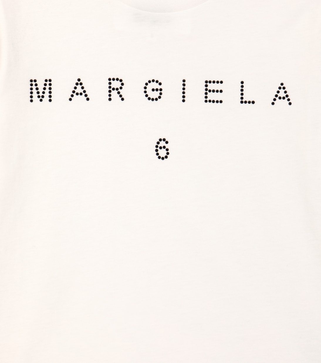T-shirt in jersey di cotone con logo | MM6 Maison Margiela Kids