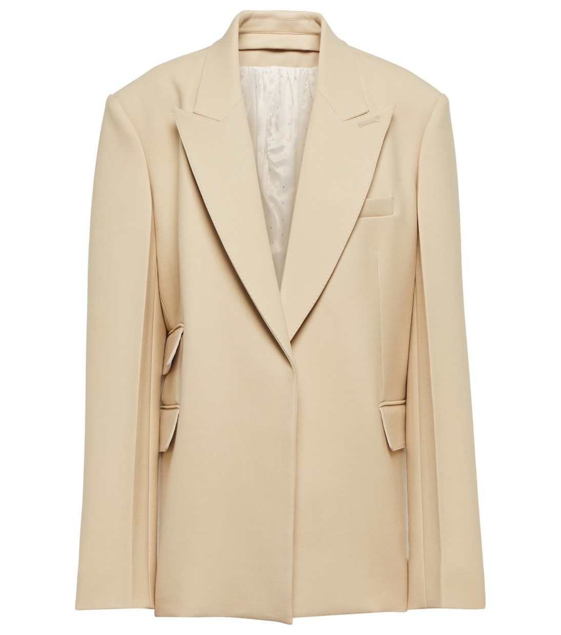 Single-breasted wool-blen blazer | Peter Do