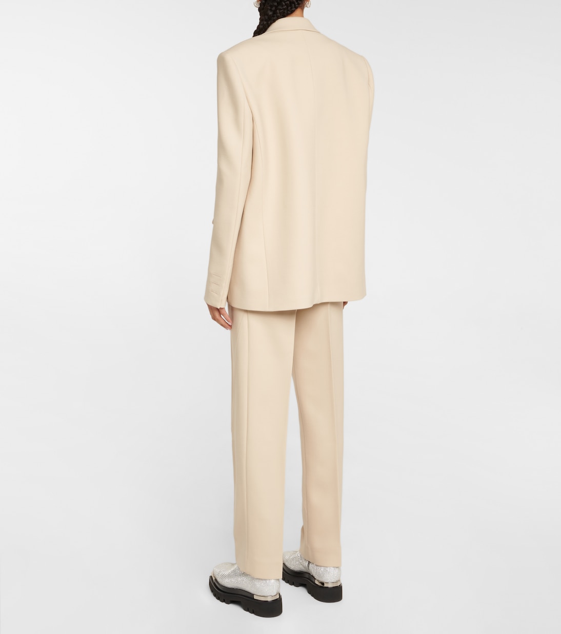 Single-breasted wool-blen blazer | Peter Do
