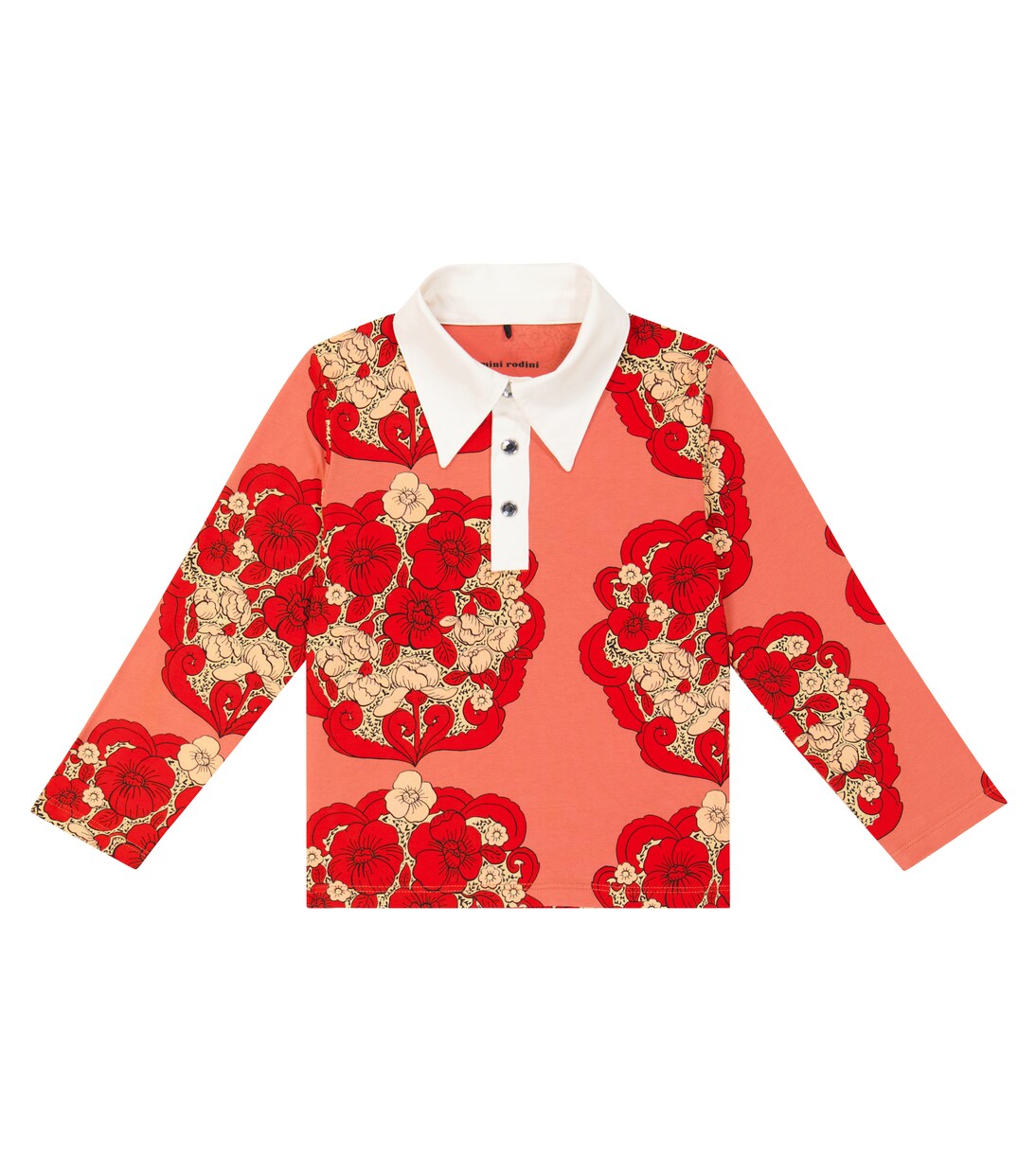 Polo imprimé en coton mélangé | Mini Rodini