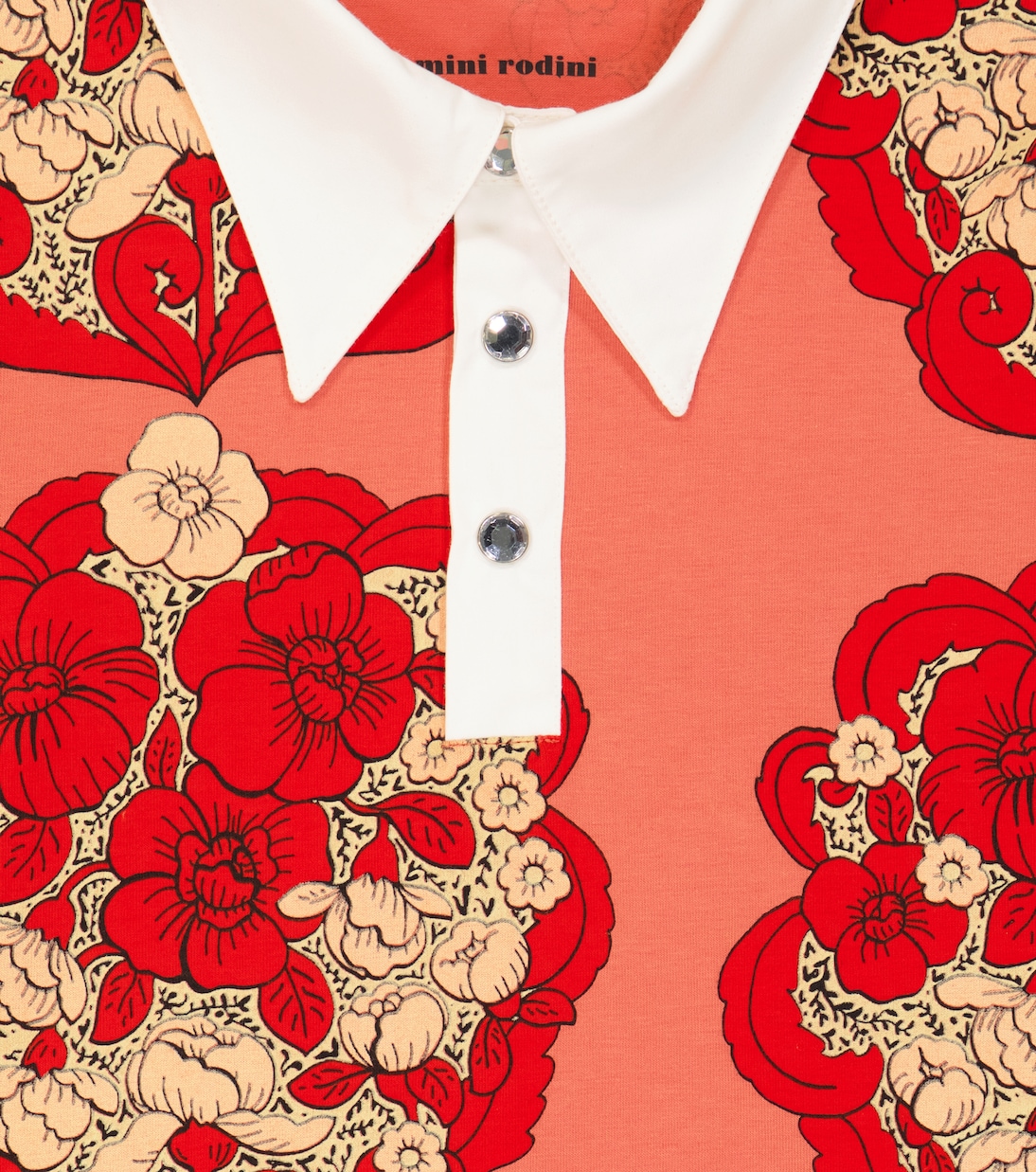 Polo imprimé en coton mélangé | Mini Rodini