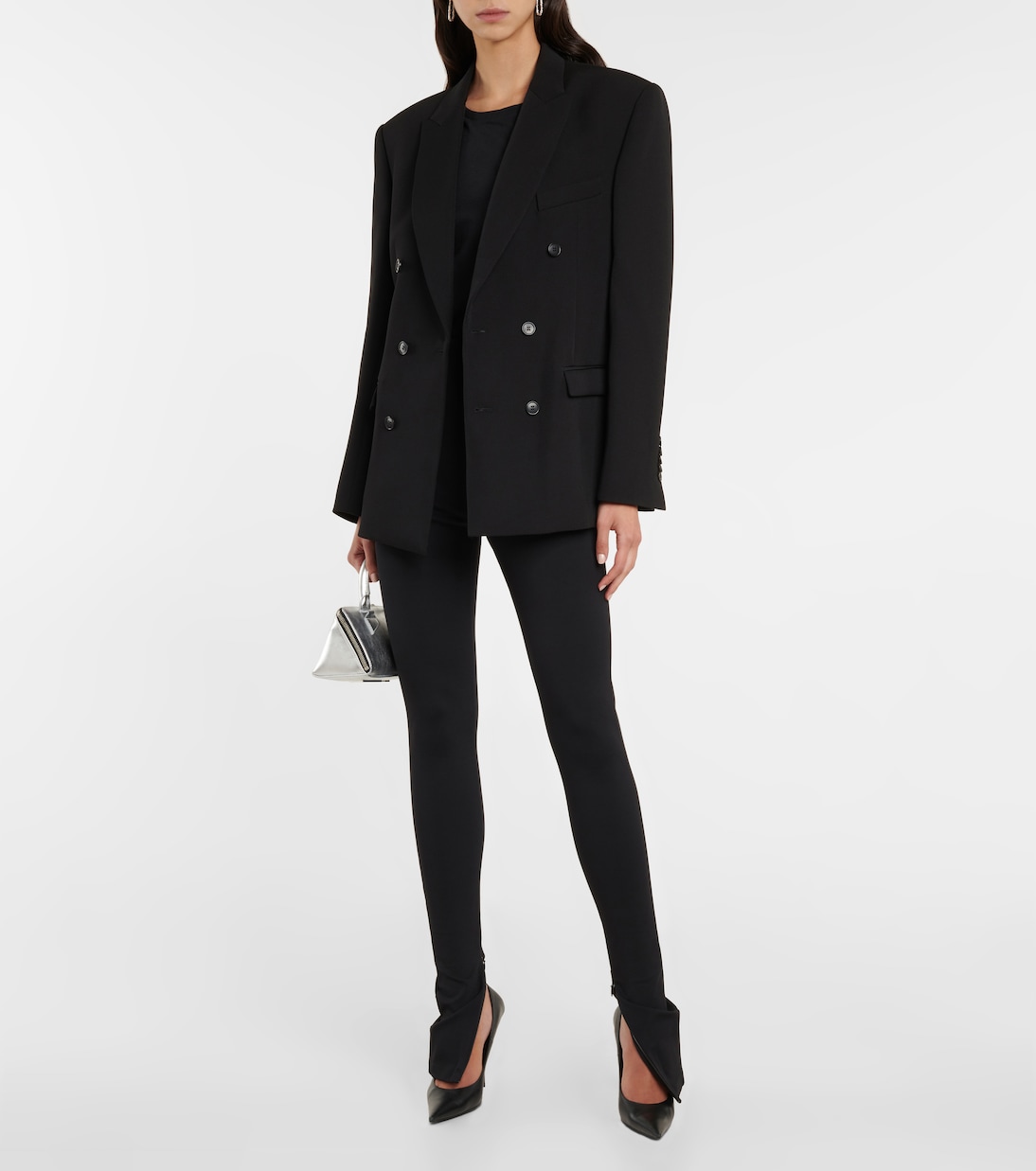 Blazer en sarga de lana virgen | Wardrobe.NYC