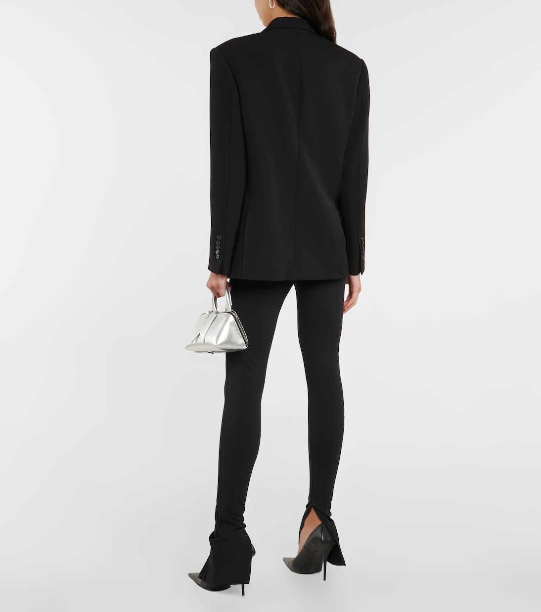 Blazer en sarga de lana virgen | Wardrobe.NYC