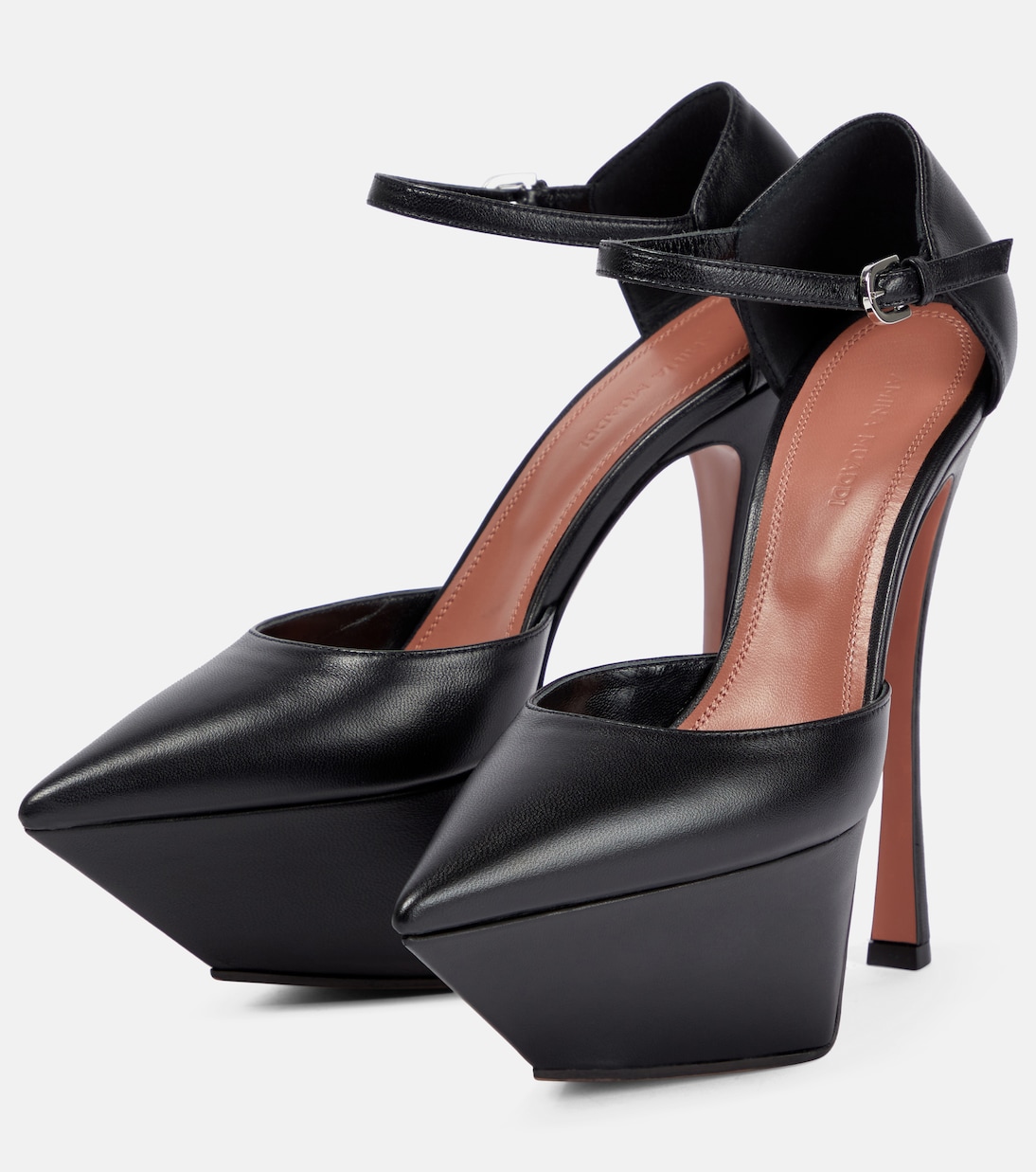 Angelica leather platform pumps | Amina Muaddi