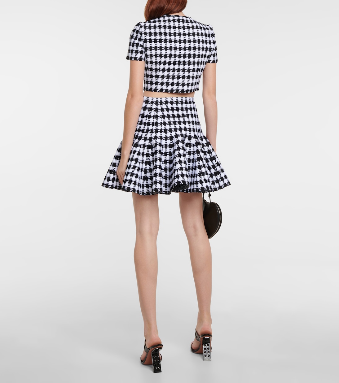 Mini-jupe à carreaux | Alaïa