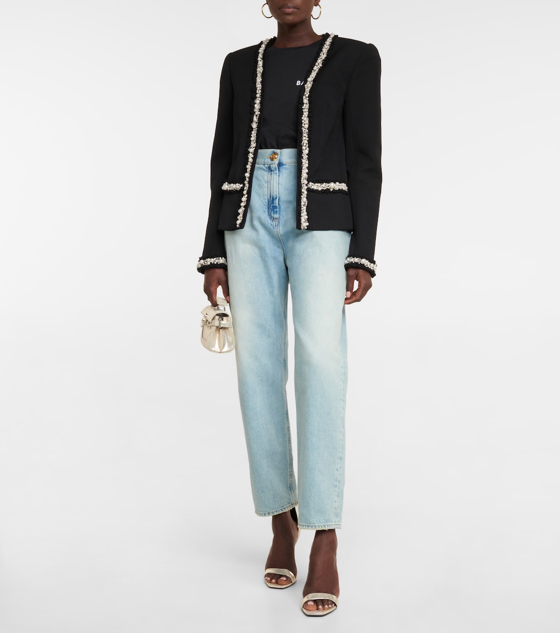 Verzierte Jacke aus Wolle | Balmain