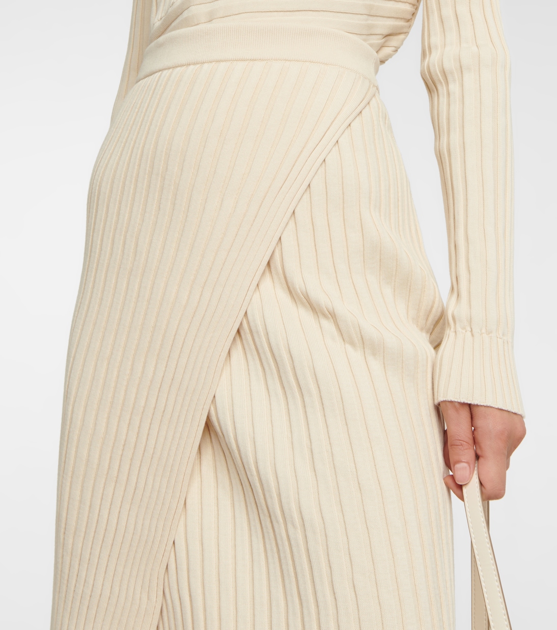 Gonna midi in maglia di cotone | Stella McCartney
