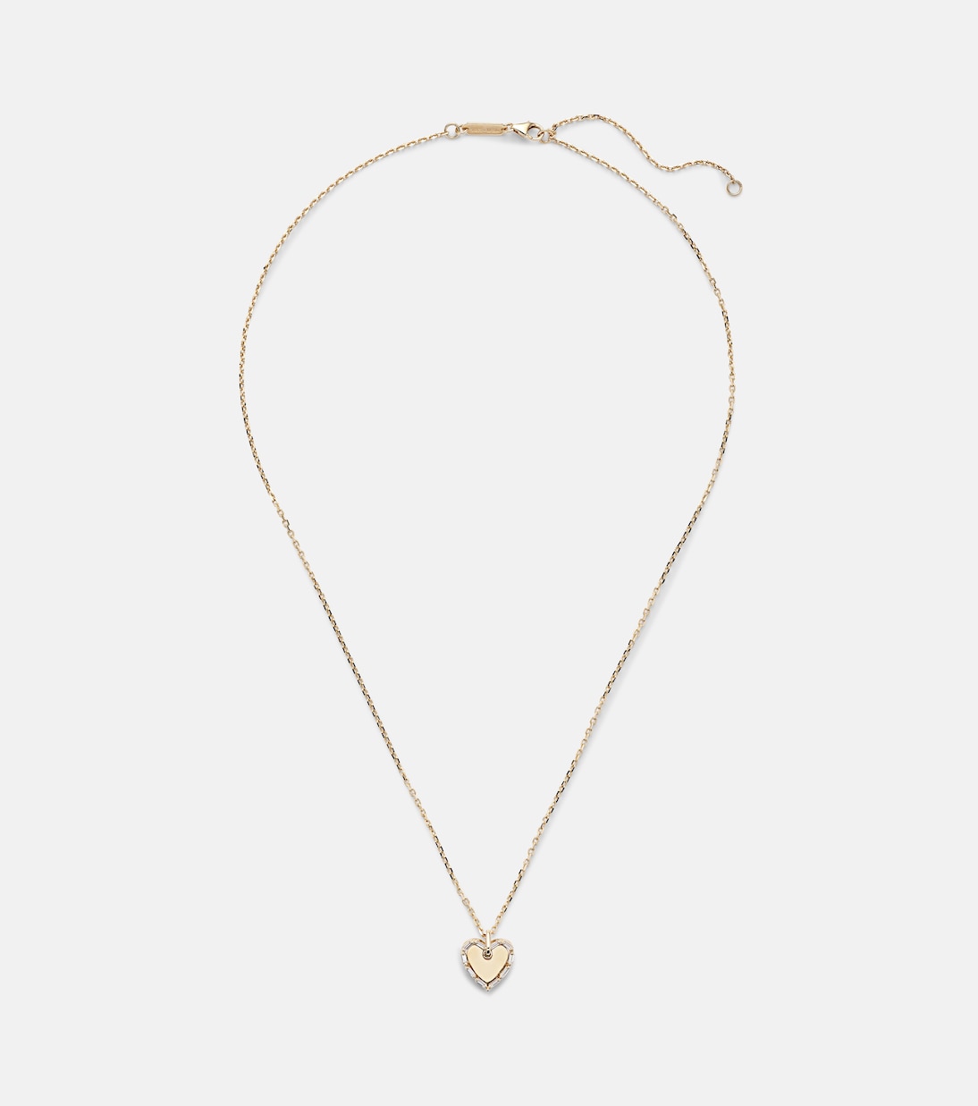 Collana cuore in oro 18kt con diamanti, design esclusivo per giovani trendy