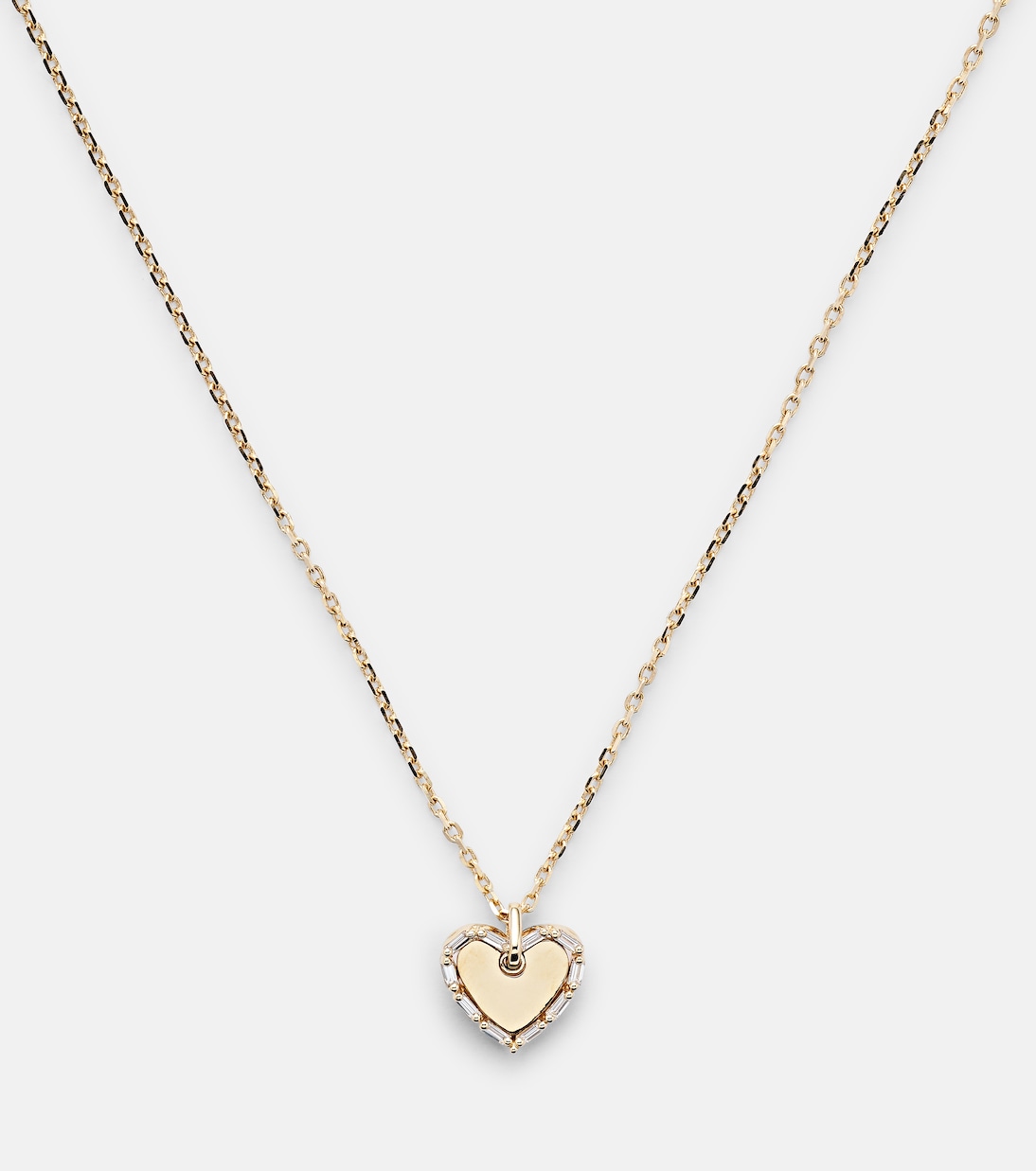 Collana cuore in oro 18kt con diamanti, design esclusivo per giovani trendy