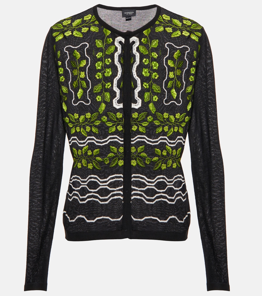 Embroidered cashmere and silk cardigan | Giambattista Valli