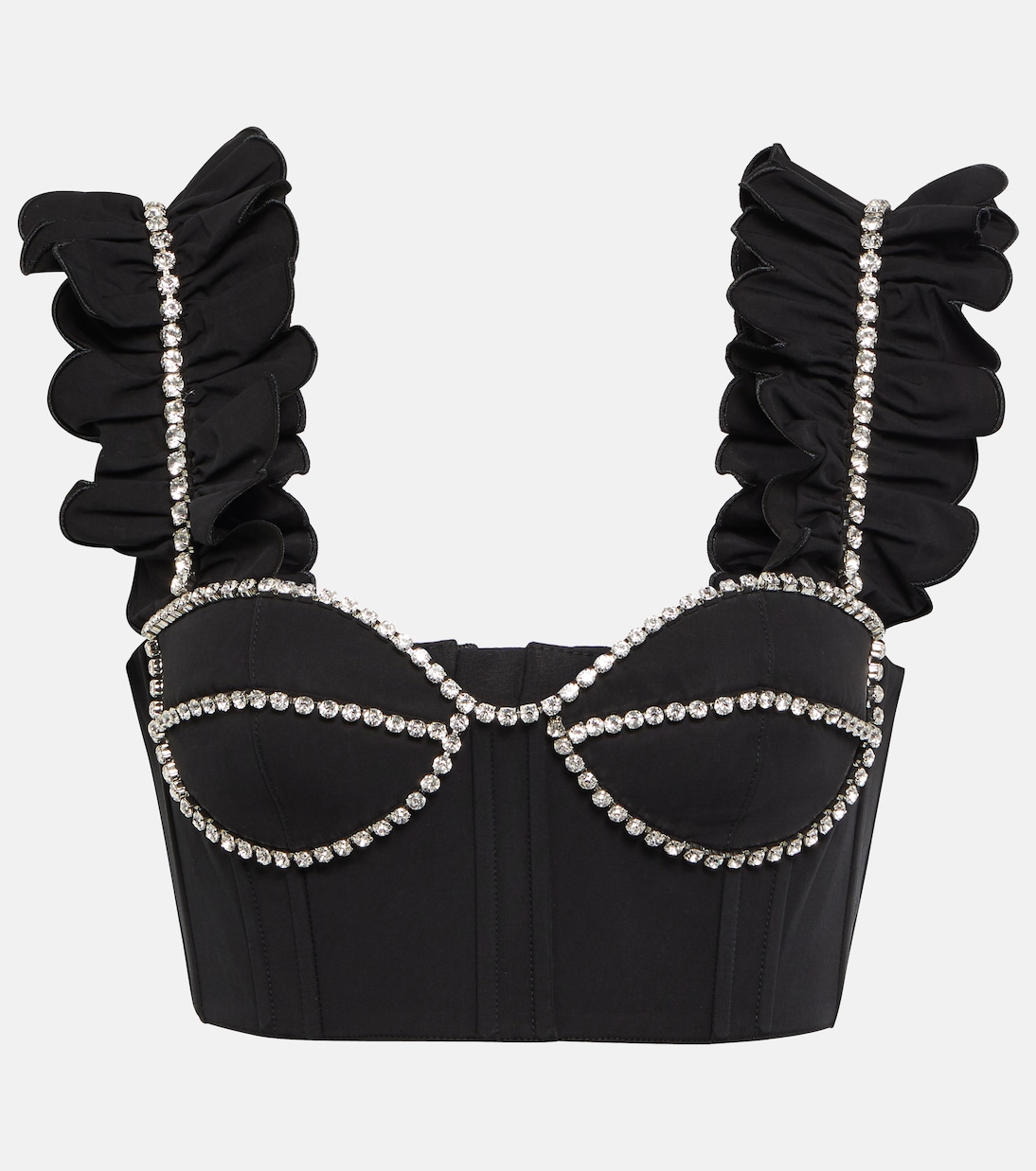 Verziertes Cropped-Top aus Baumwolle | Area