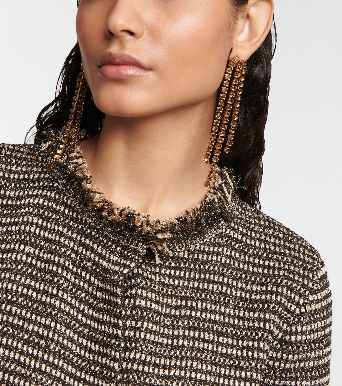Boucles d’oreilles à cristaux | Oscar de la Renta