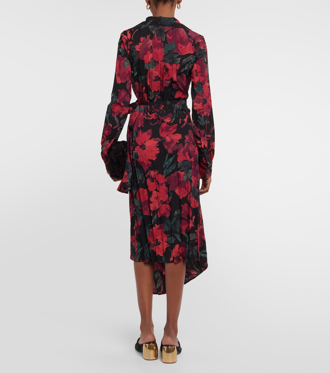 Floral wrap midi dress | Dries Van Noten