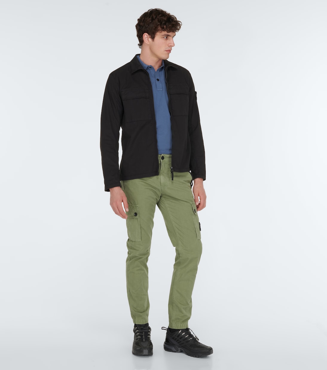 Polo in cotone a maniche lunghe | Stone Island