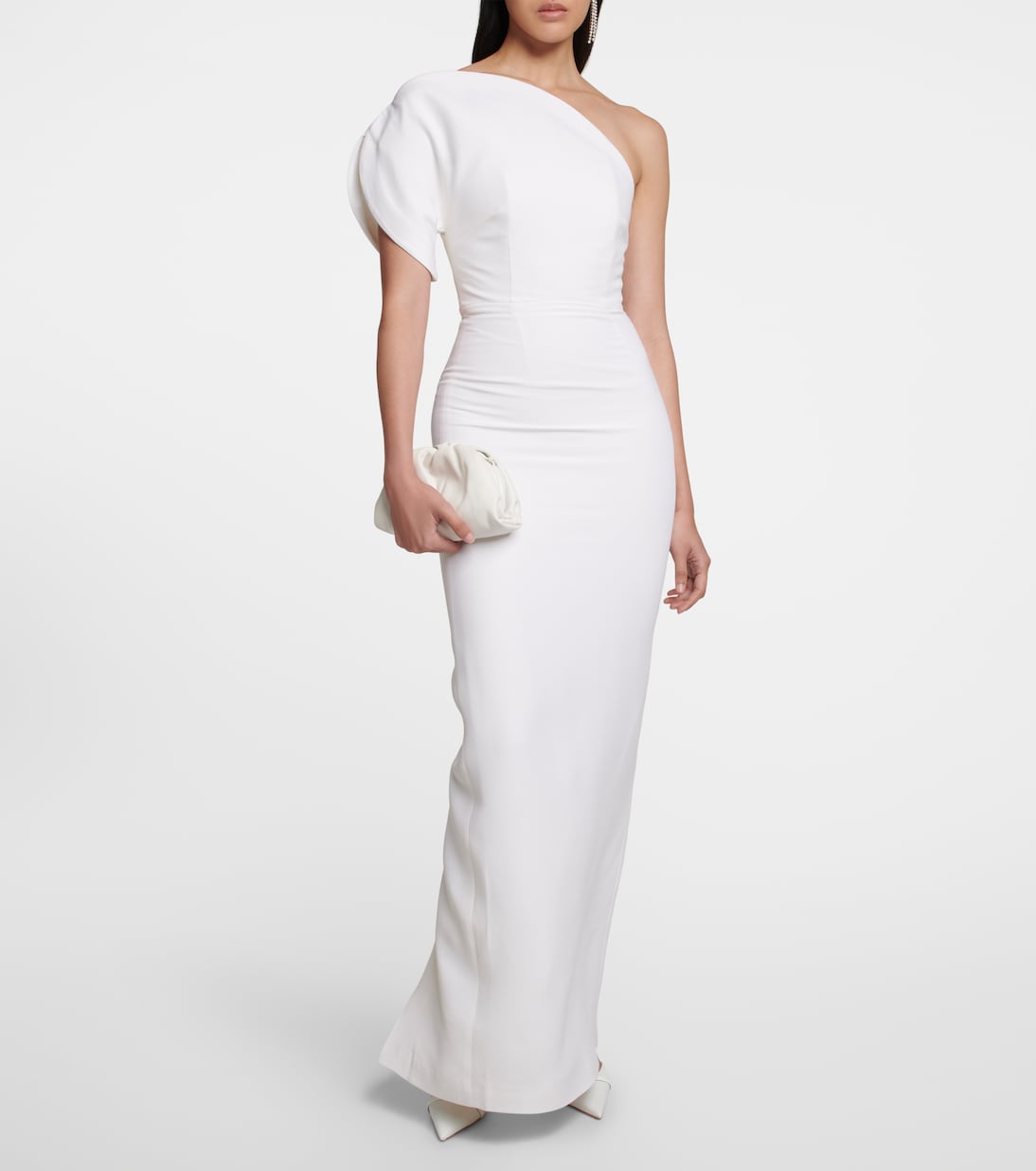 Asymmetric wool and silk gown | Roland Mouret