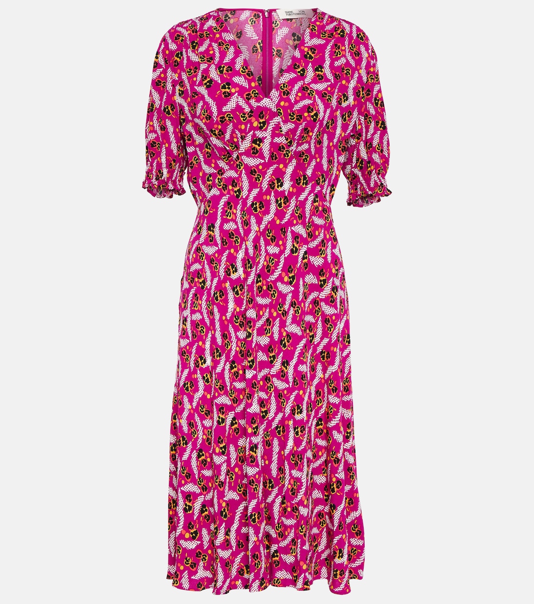 Robe midi Jemma à fleurs | Diane von Furstenberg