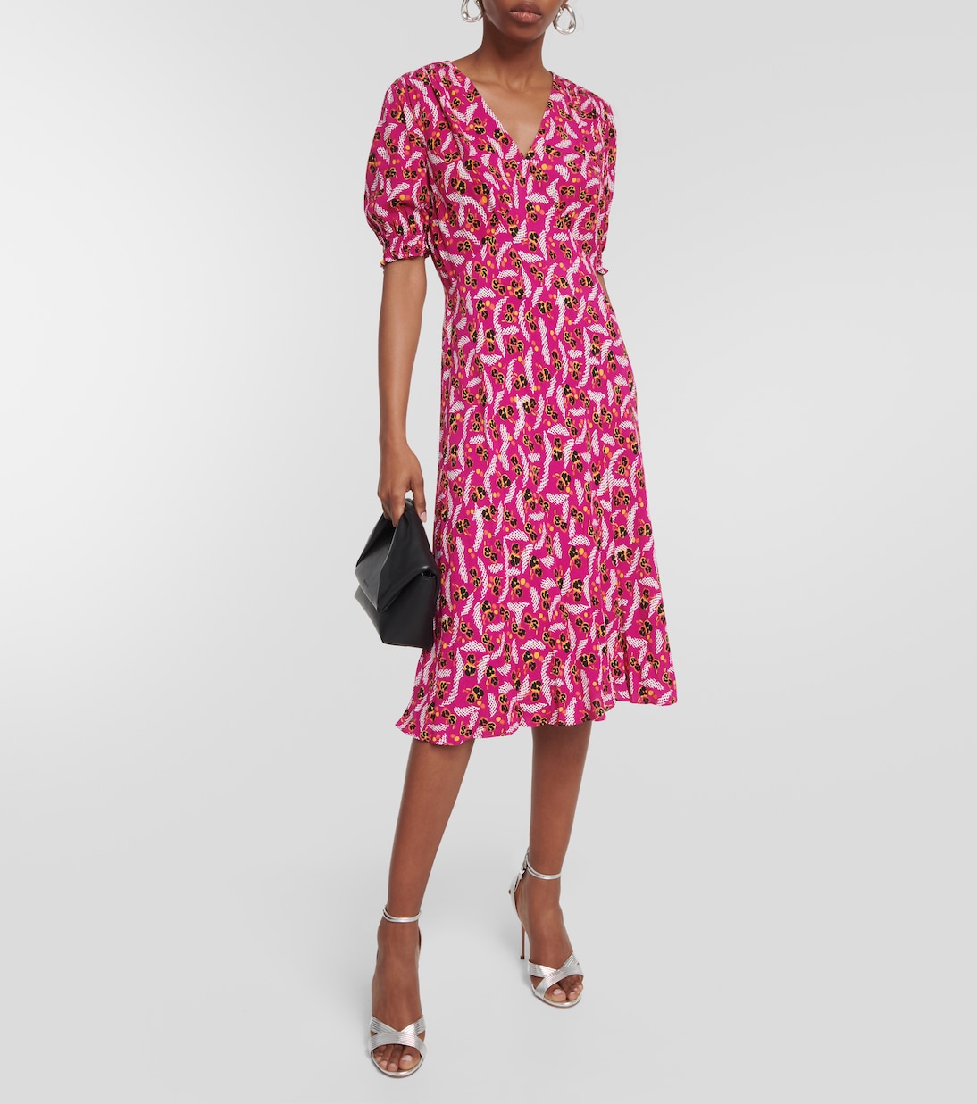Robe midi Jemma à fleurs | Diane von Furstenberg
