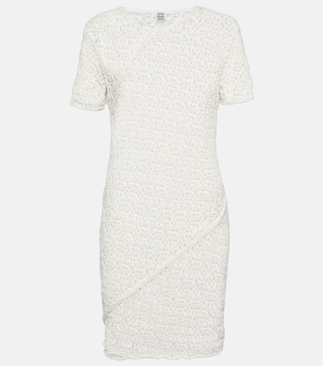 Vestido corto en mezcla de algodón | Toteme