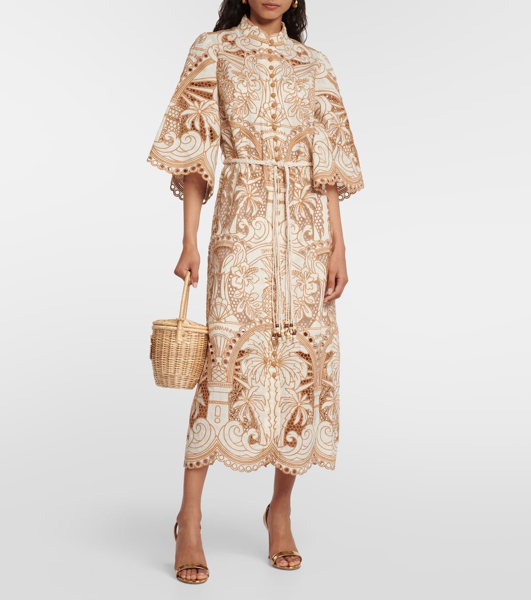 Abito camicia Ginger in broderie anglaise | Zimmermann