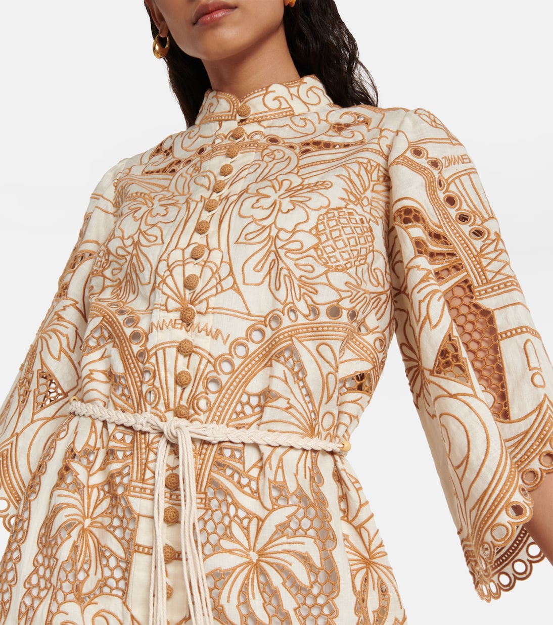 Abito camicia Ginger in broderie anglaise | Zimmermann