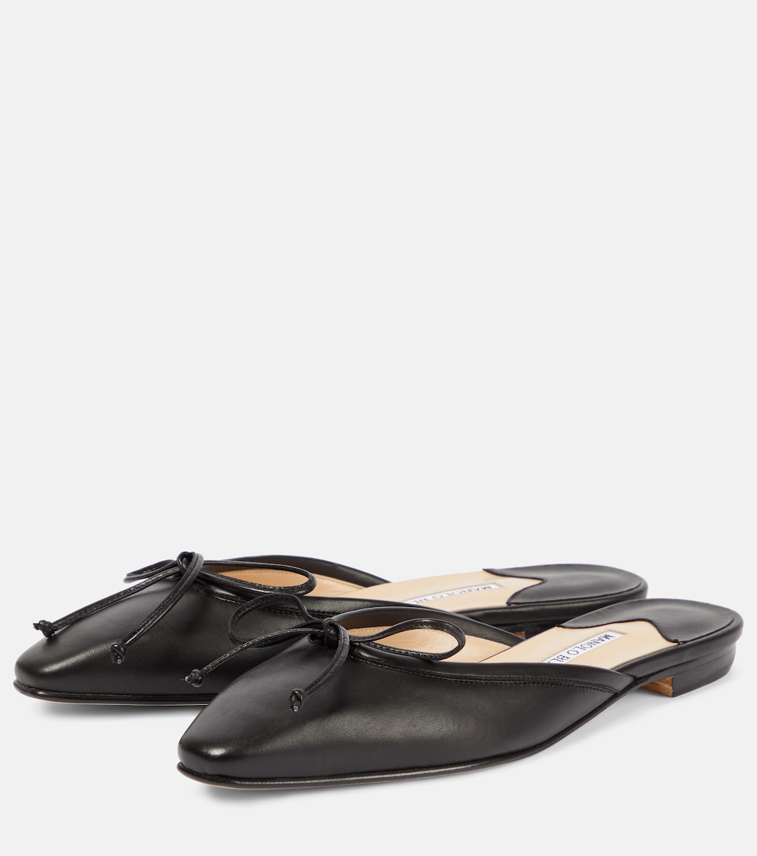 Ballerimu leather slippers  | Manolo Blahnik