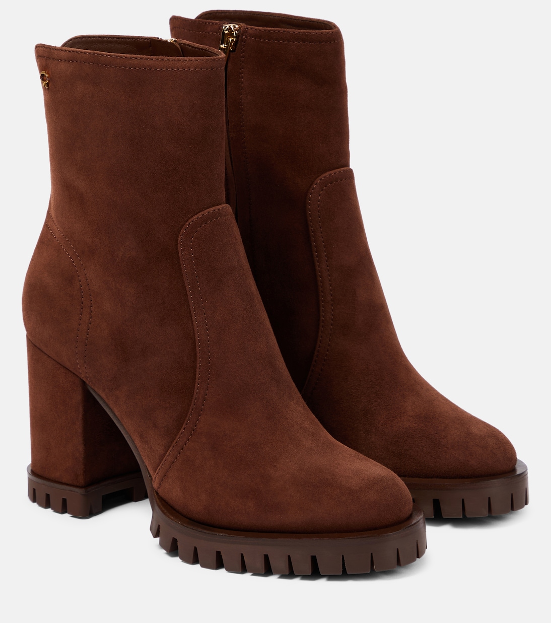 Ankle Boots Timber aus Veloursleder | Gianvito Rossi