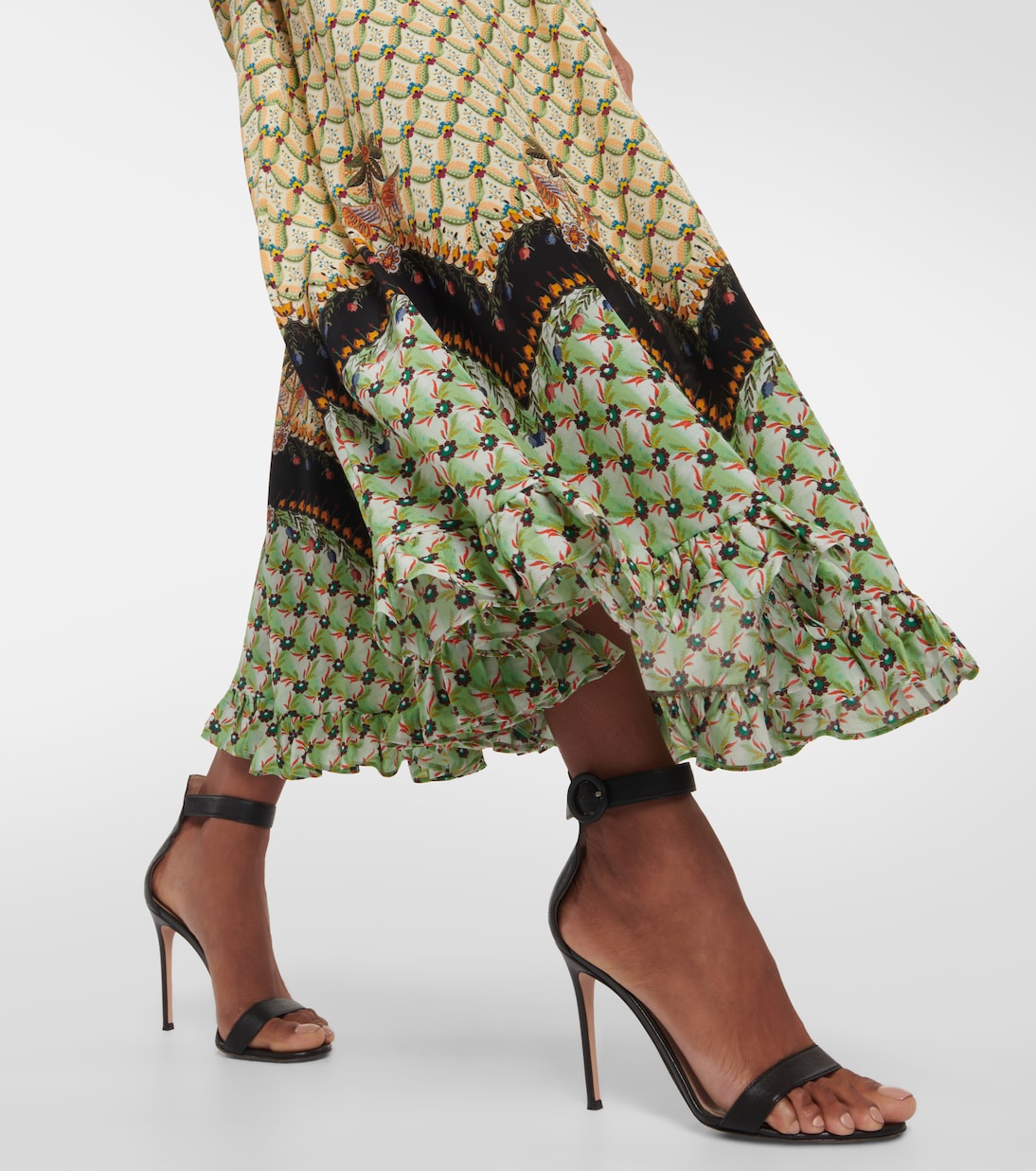 Printed high-rise maxi skirt | Etro