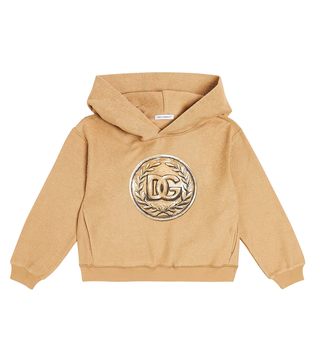Felpa in jersey di cotone con cappuccio | Dolce&Gabbana Kids