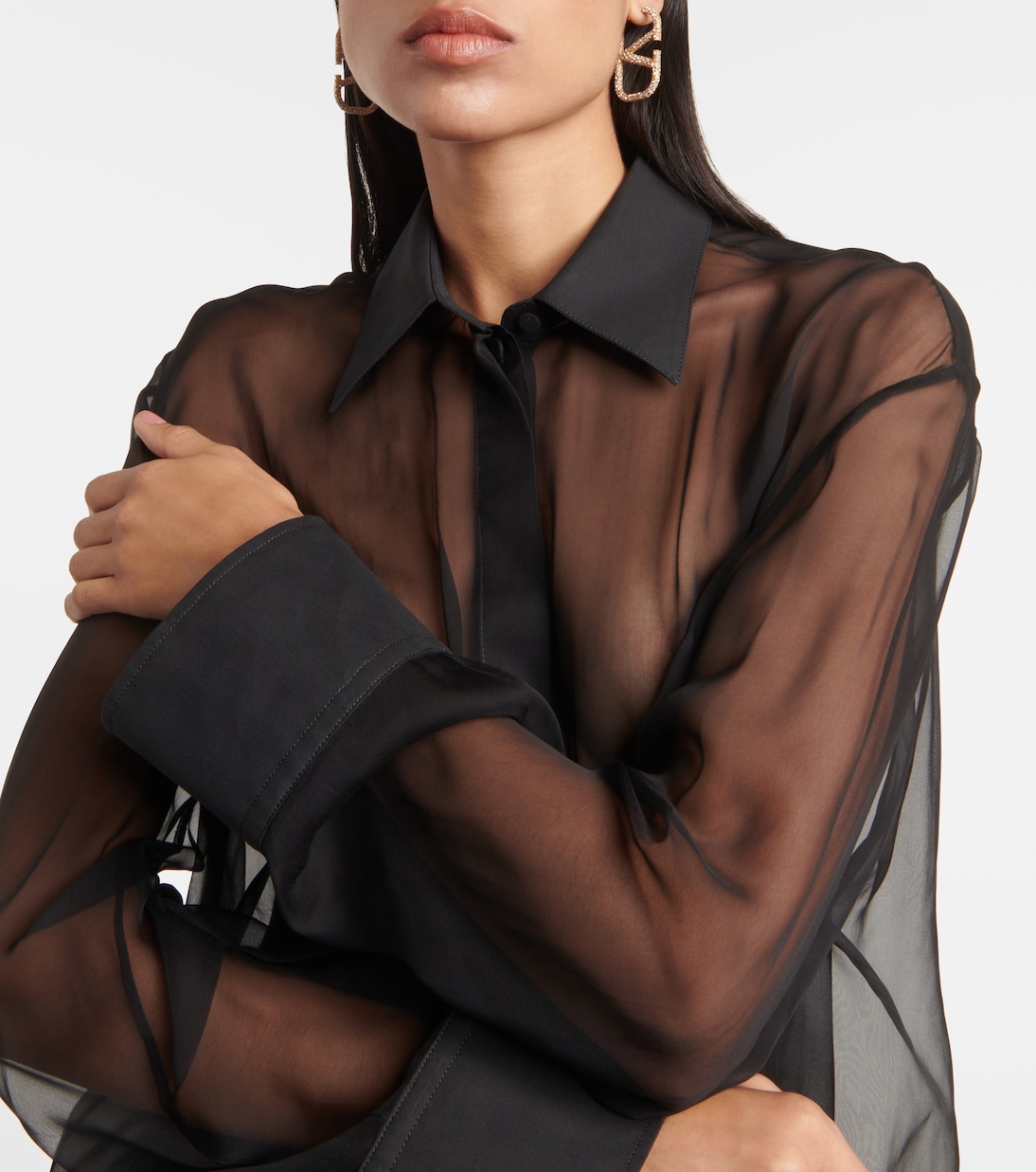 Bluse aus Seidenchiffon | Valentino