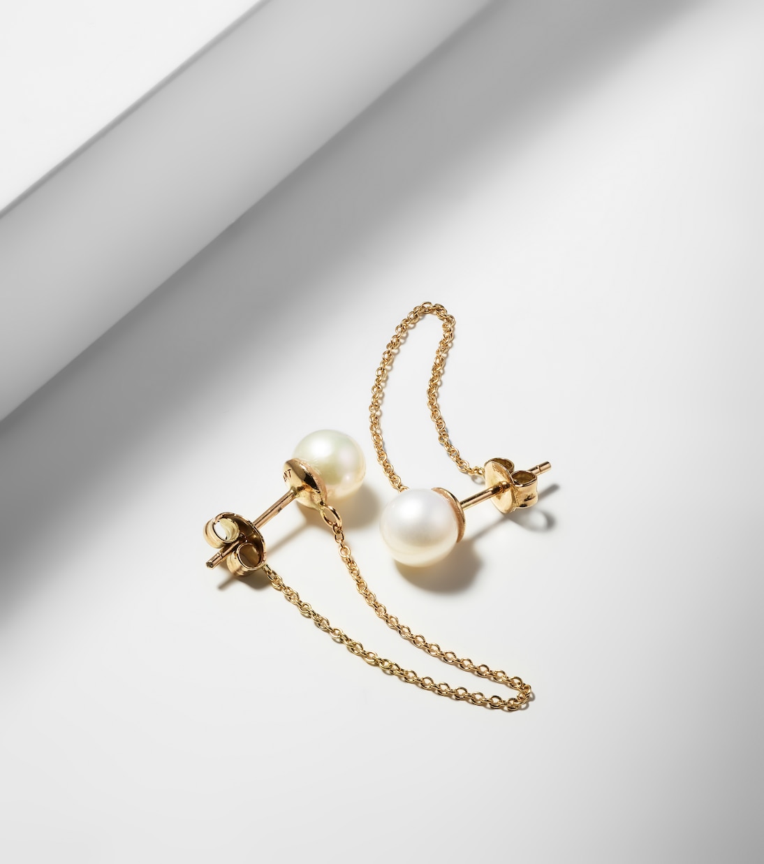 Boucles d'oreilles en or 14 ct et perles | Mateo