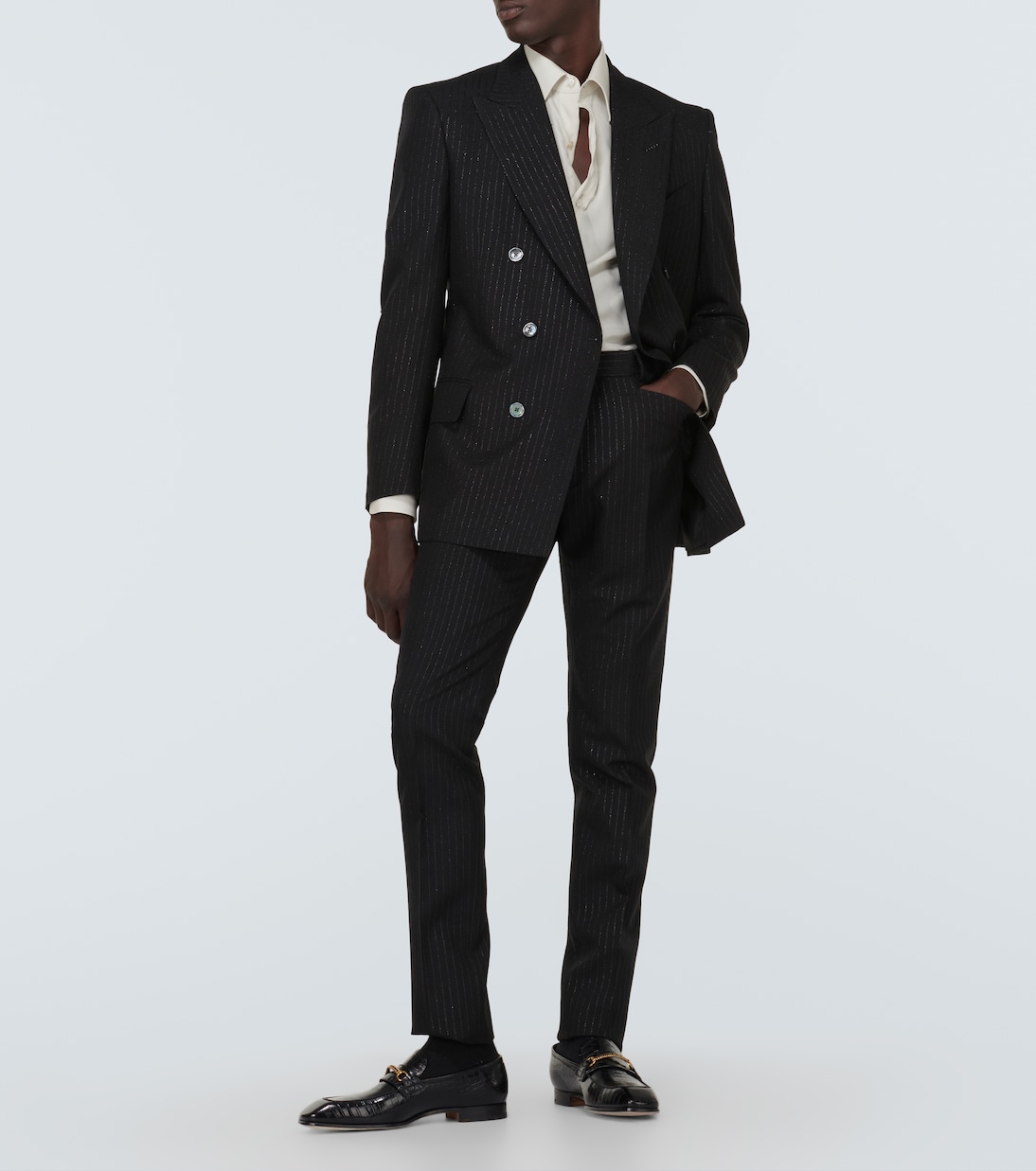 Schmale Hose Atticus aus einem Mohairgemisch | Tom Ford