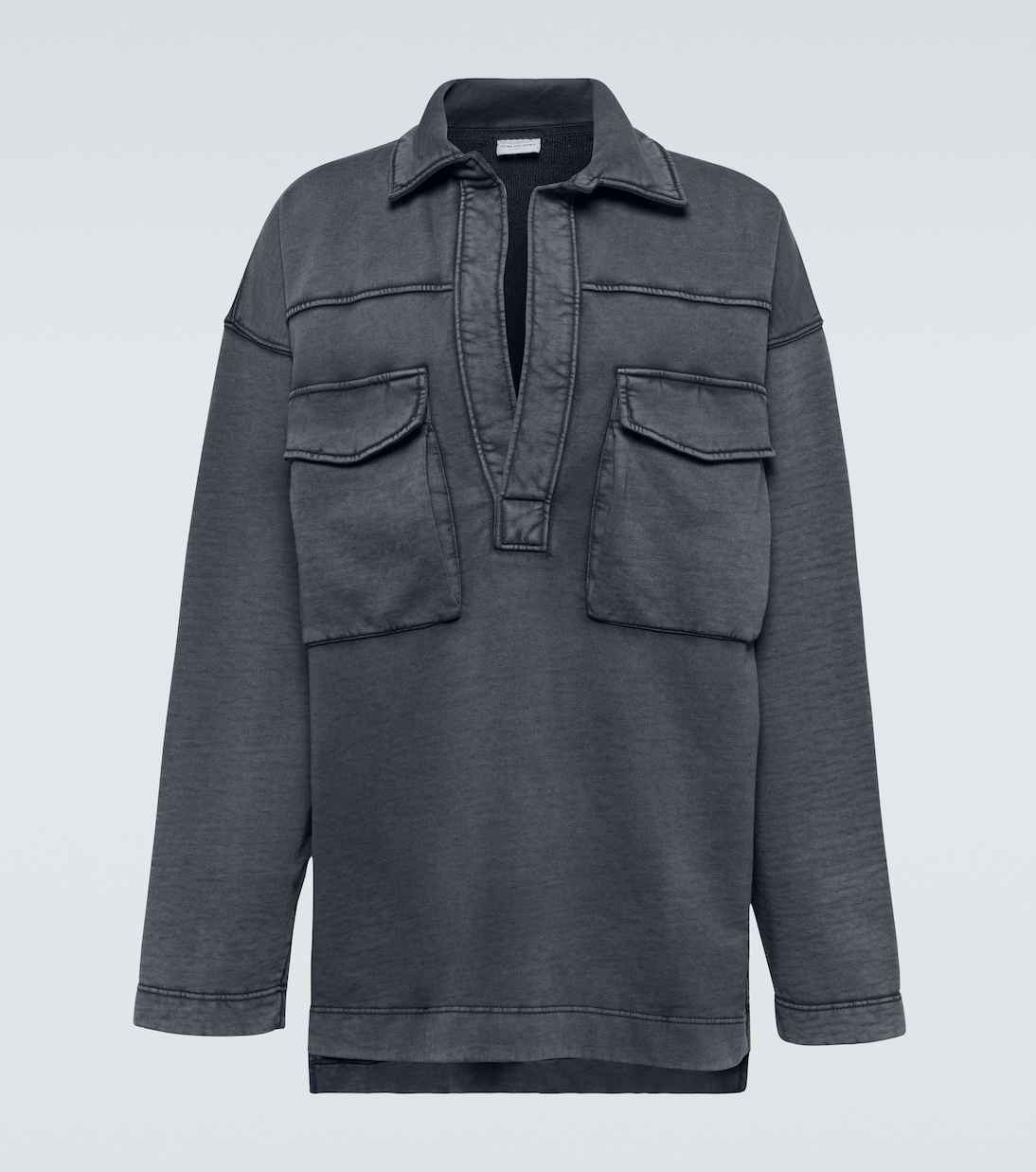 Felpa oversize Hassette in jersey di cotone | Dries Van Noten