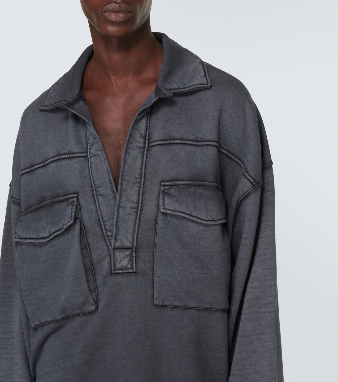 Felpa oversize Hassette in jersey di cotone | Dries Van Noten