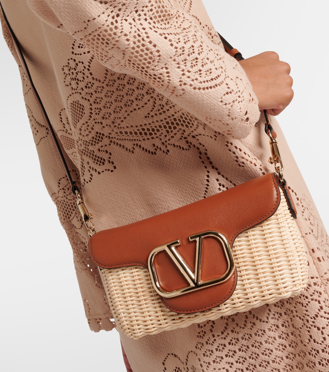 Schultertasche Locò Small mit Leder | Valentino Garavani