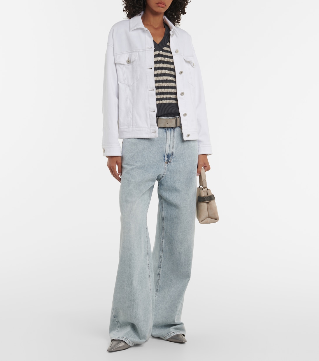 Giacca di jeans in misto cotone | Brunello Cucinelli