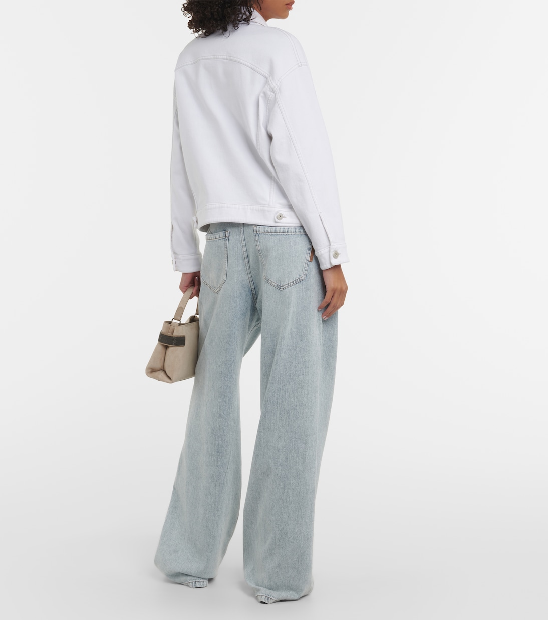 Giacca di jeans in misto cotone | Brunello Cucinelli